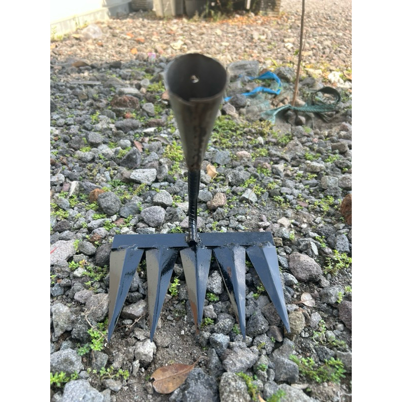 Jual Rake Besi Pencabut Pembersih Rumput Liar Mata 5 - Alat Penyiang ...