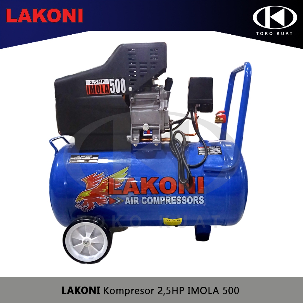 Jual Kompresor Listrik 2,5HP LAKONI IMOLA 500 1900watt tank 50lt ...