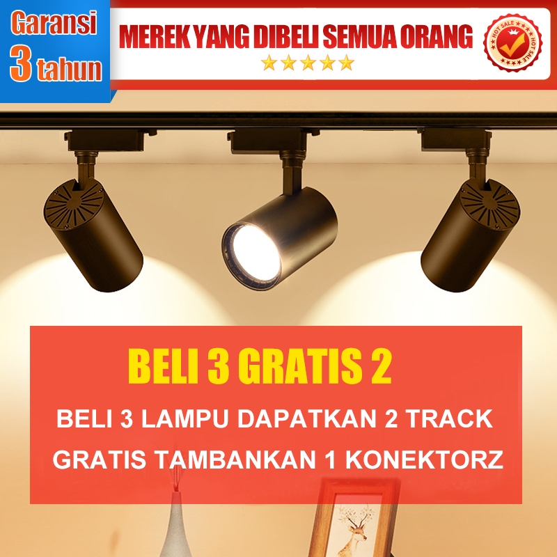 Jual 3 Buah Lampu Sorot LED RELL Lampu Sorot LED Restoran Lampu Sorot ...