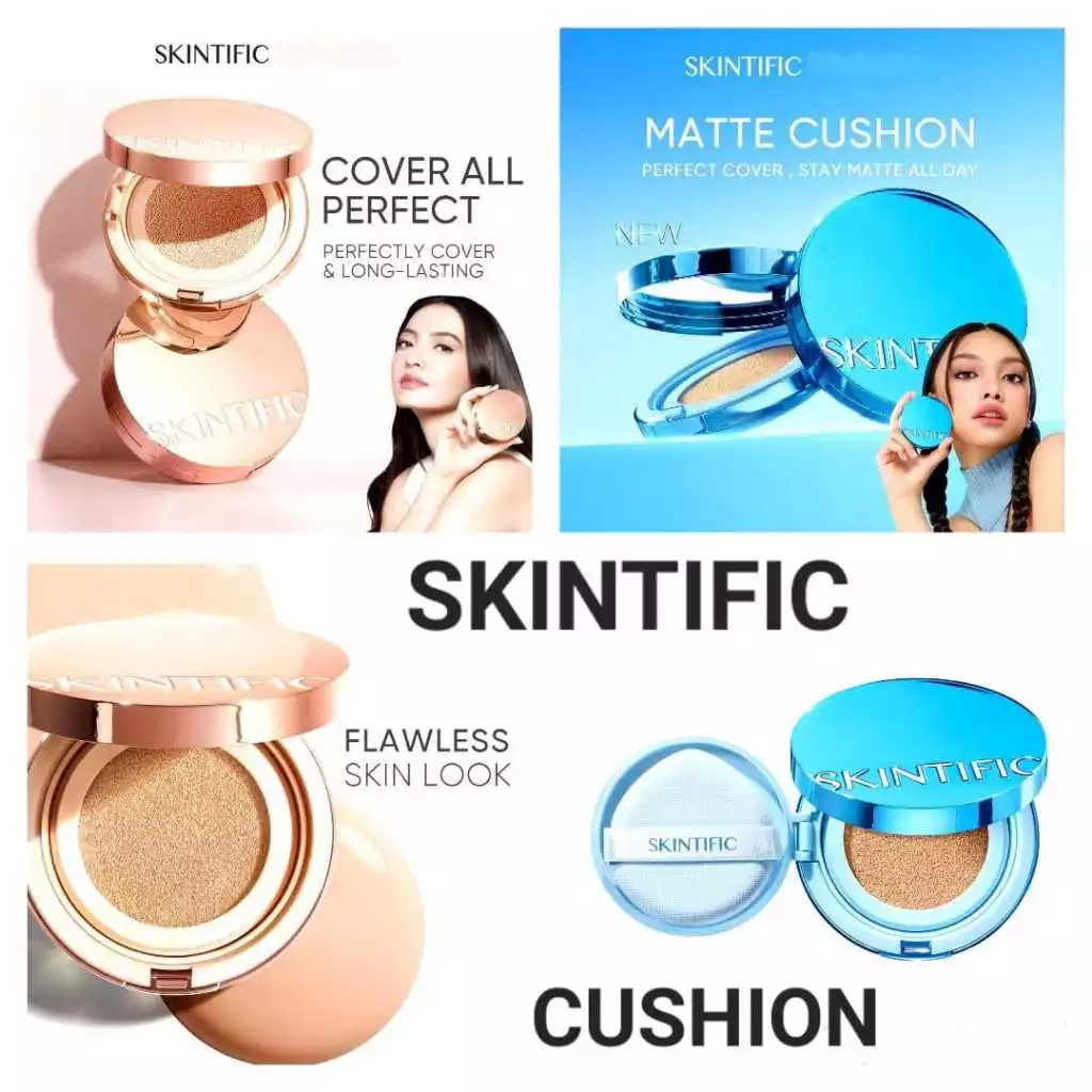 SKINTIFIC Cover All Perfect Cushion / Perfect Stay Velvet Matte Cushion READY STOCK