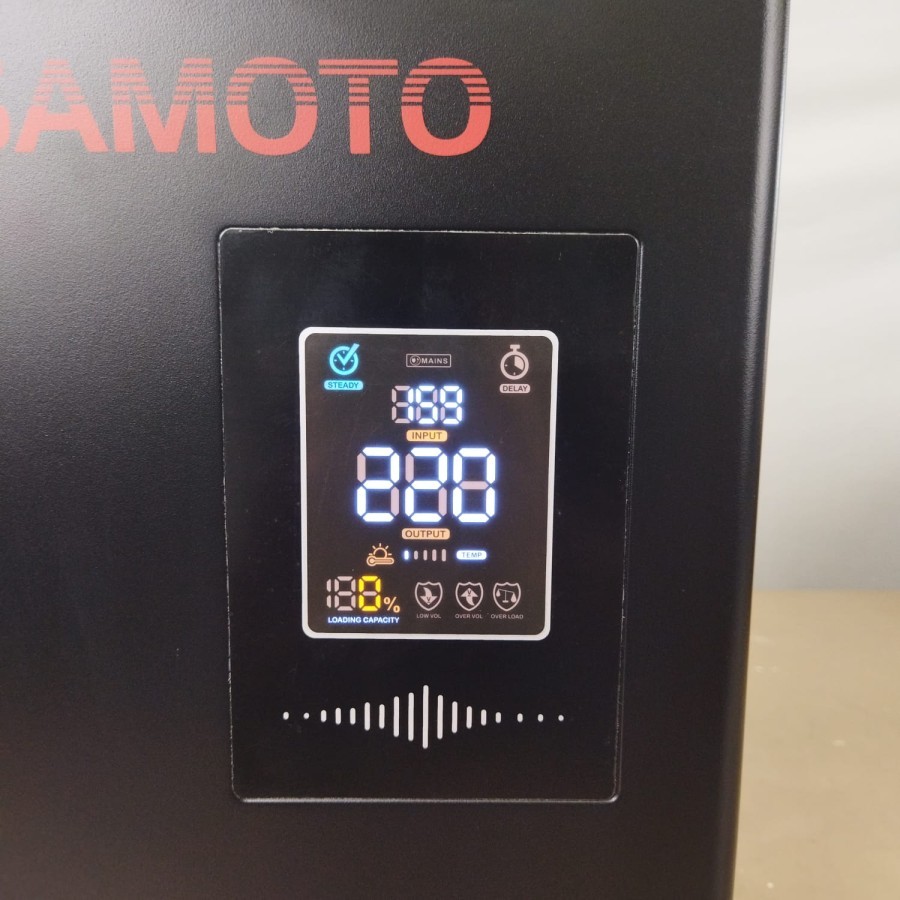 Jual SAMOTO Stabilizer 10000VA Stavolt Single Phase Stavolt SMT10000VA ...