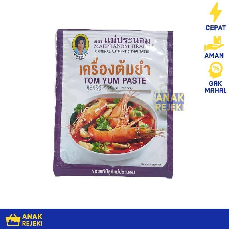 Jual Maepranom Tomyum Paste Gr Bumbu Tom Yum Tomyam Thailand Porsi Shopee Indonesia