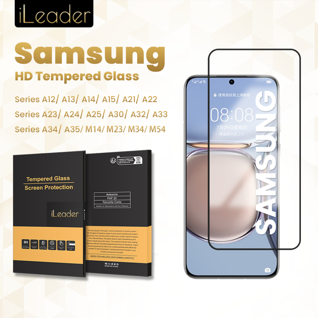 Jual iLeader HD Tempered Glass for Samsung Note 20 A14 A15 A05 HD Anti ...