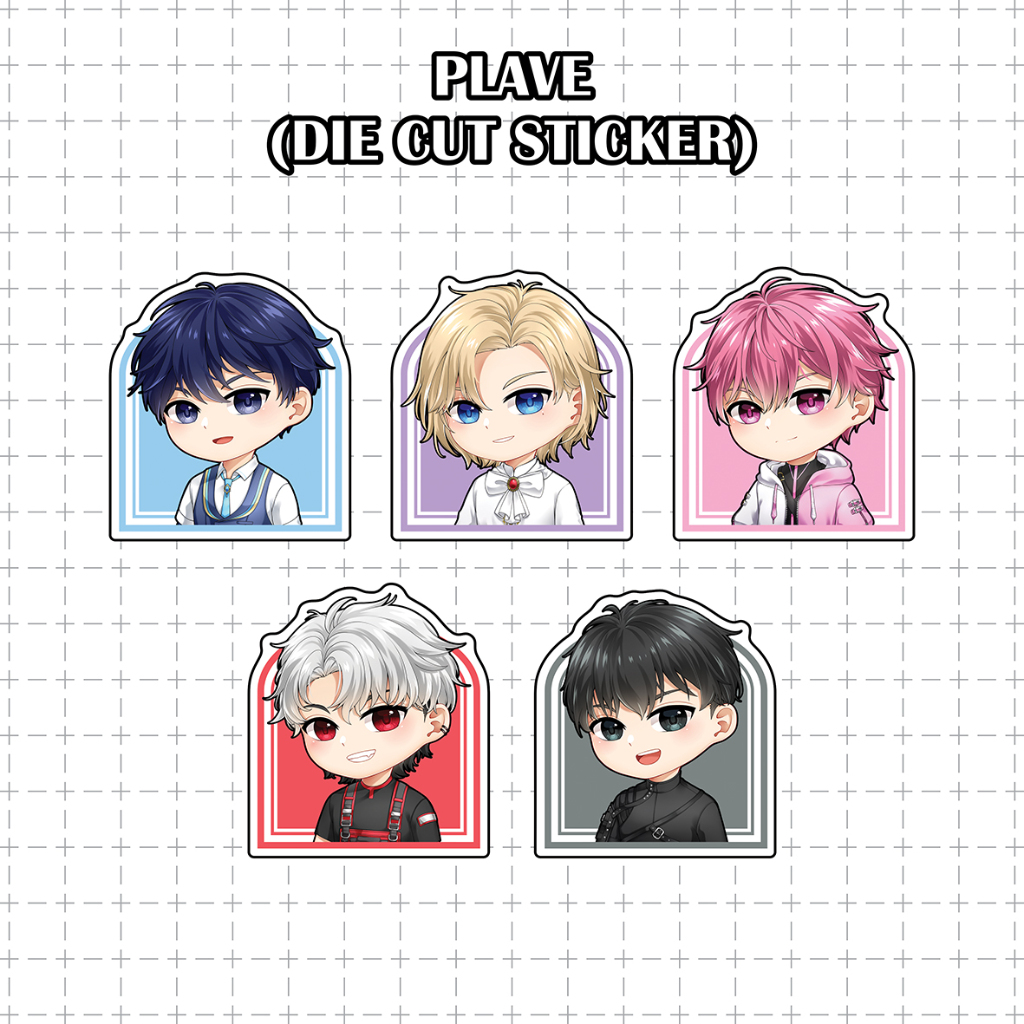 Jual PLAVE Die Cut Sticker (series 1) | Shopee Indonesia