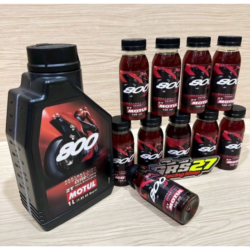 Jual Oli Samping Motul 800 Road Race 2tak kemasan repack 100ml | Shopee ...