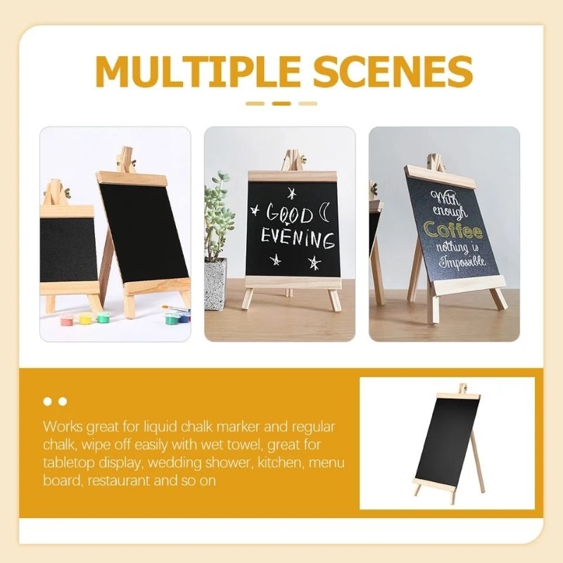 Jual Mini Standing Black Board / Sign Board / Papan Kapur Hitam / Papan ...