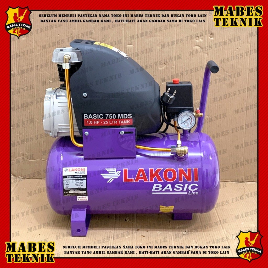 Jual KOMPRESSOR LAKONI BASIC 750 MDS 1 HP / LAKONI BASIC 750 MDS 25L ...
