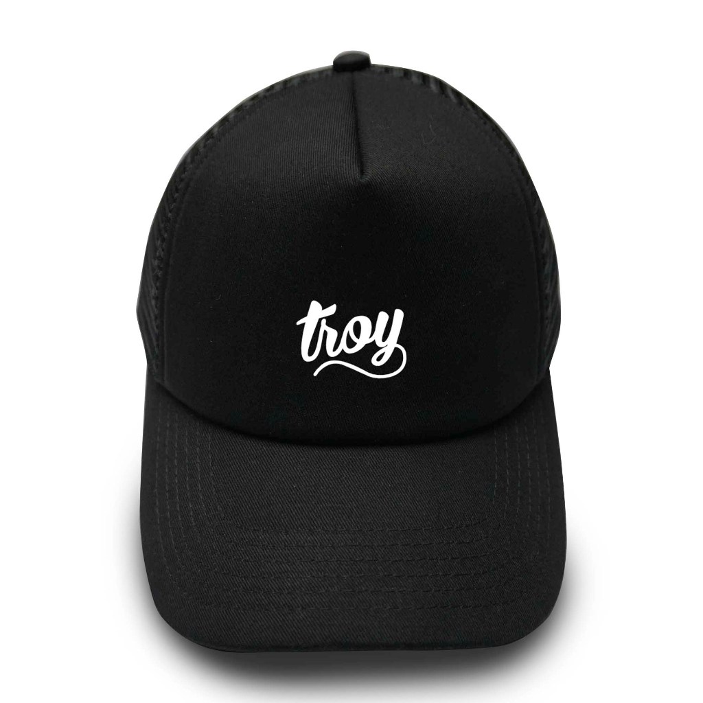 Jual Troy Company Trucker Hat Topi Jaring Hitam Sign TC 2612 | Shopee ...