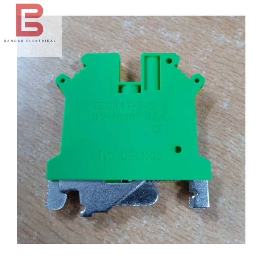 Jual Terminal Block UK Kuning Hijau 6 mm Baut M4 TUSLKG 6 Fort | Shopee ...