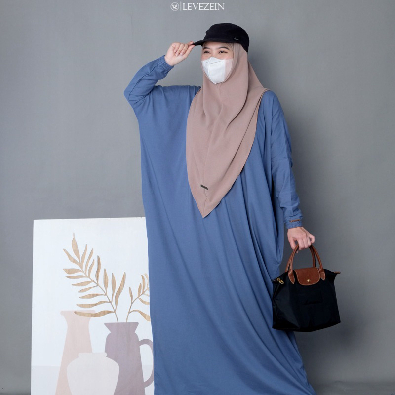 Jual Luxor Abaya Syar'i Kaos Cotton combed Premium by Levezein