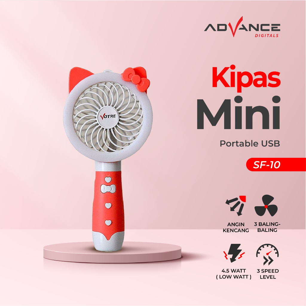 Jual Advance Kipas Angin SF-10 Kipas mini Lampu LED Votre SF10 ada ...
