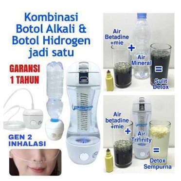 Jual Trifinity botol hidrogen alkaline kangen alkali water air zamzam ...