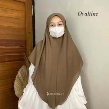 AMEENA SCARF Khimar Hijab Syar'I Malaysia Jumbo I Hijab Segiempat Oval 120 130 140 Cm