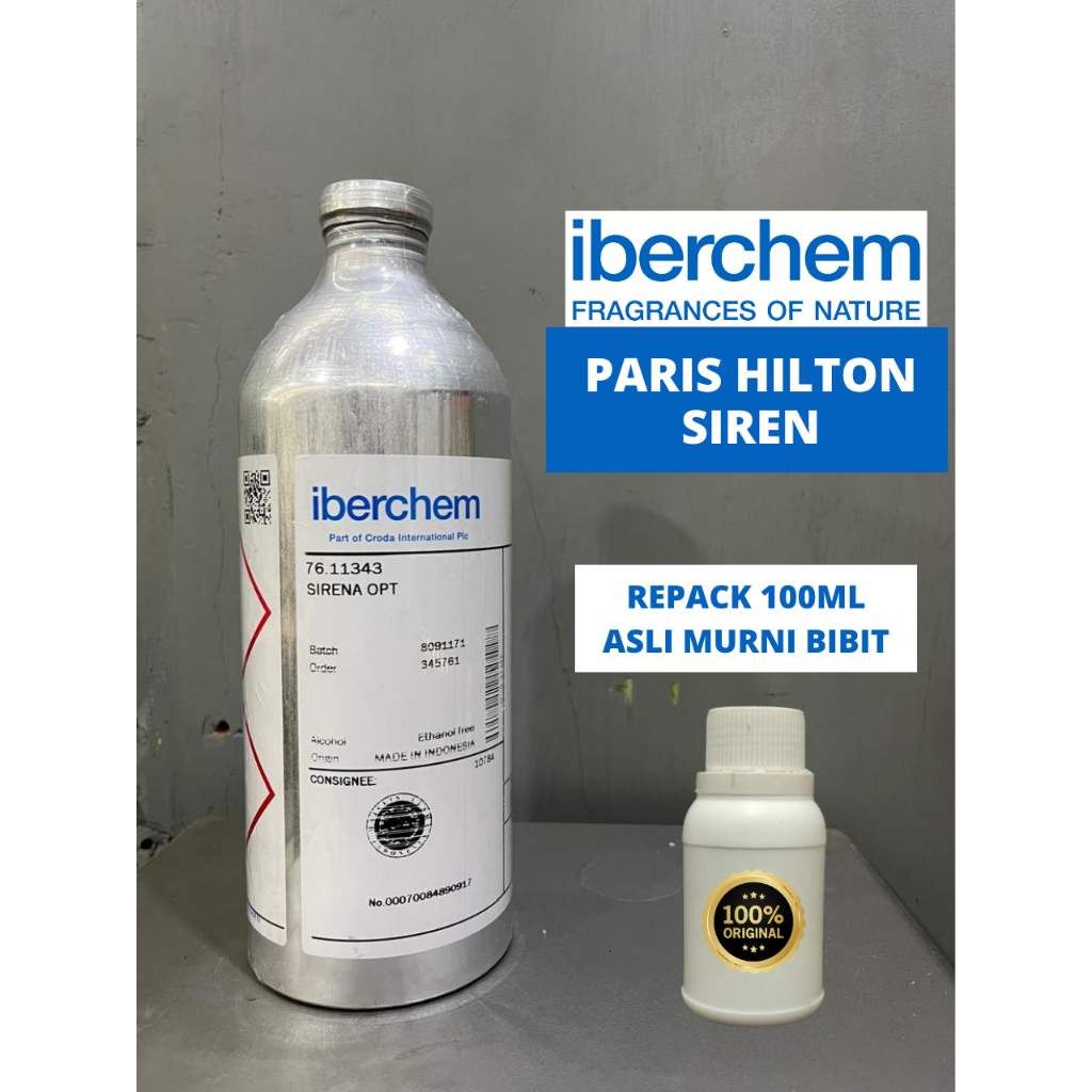 Jual ( 100 ML ) BIBIT PARFUM PARIS SIREN BY IBERCHEM REPACK 100 ML ASLI ...