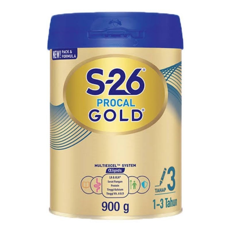 Jual S-26 procal gold tahap 3 rasa vanilla 900 gr | Shopee Indonesia