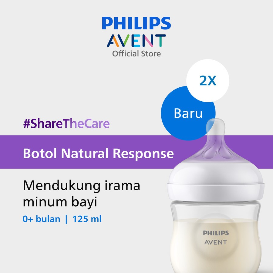 Jual PHILIPS AVENT WIDE NECK BOTTLE NATURAL RESPONSE BOTOL SUSU