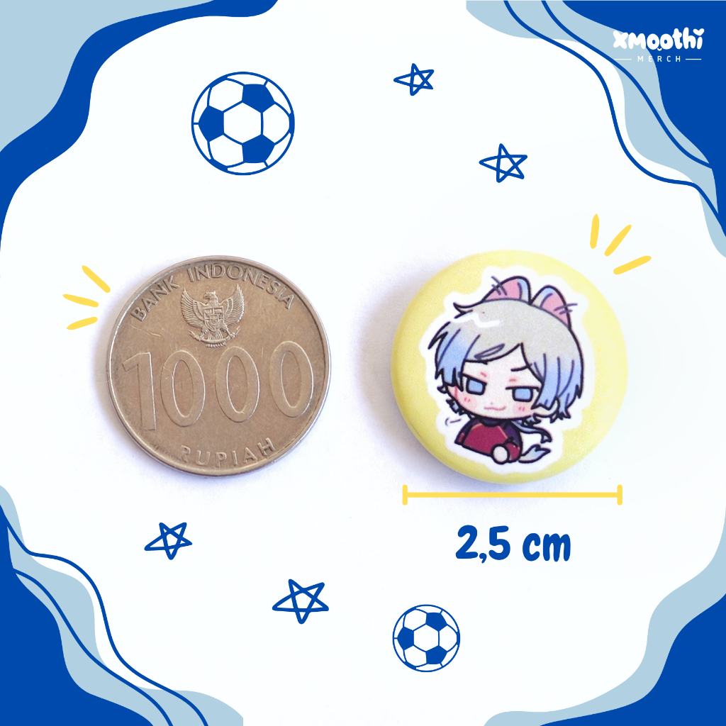Jual BLUELOCK BUTTON PIN - BLUELOCK KAISER ISAGI KURONA - ANIME ...