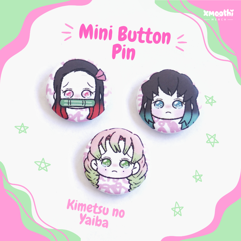 Jual KIMETSU NO YAIBA BUTTON PIN - PIN BROS DEMON SLAYER NEZUKO ...