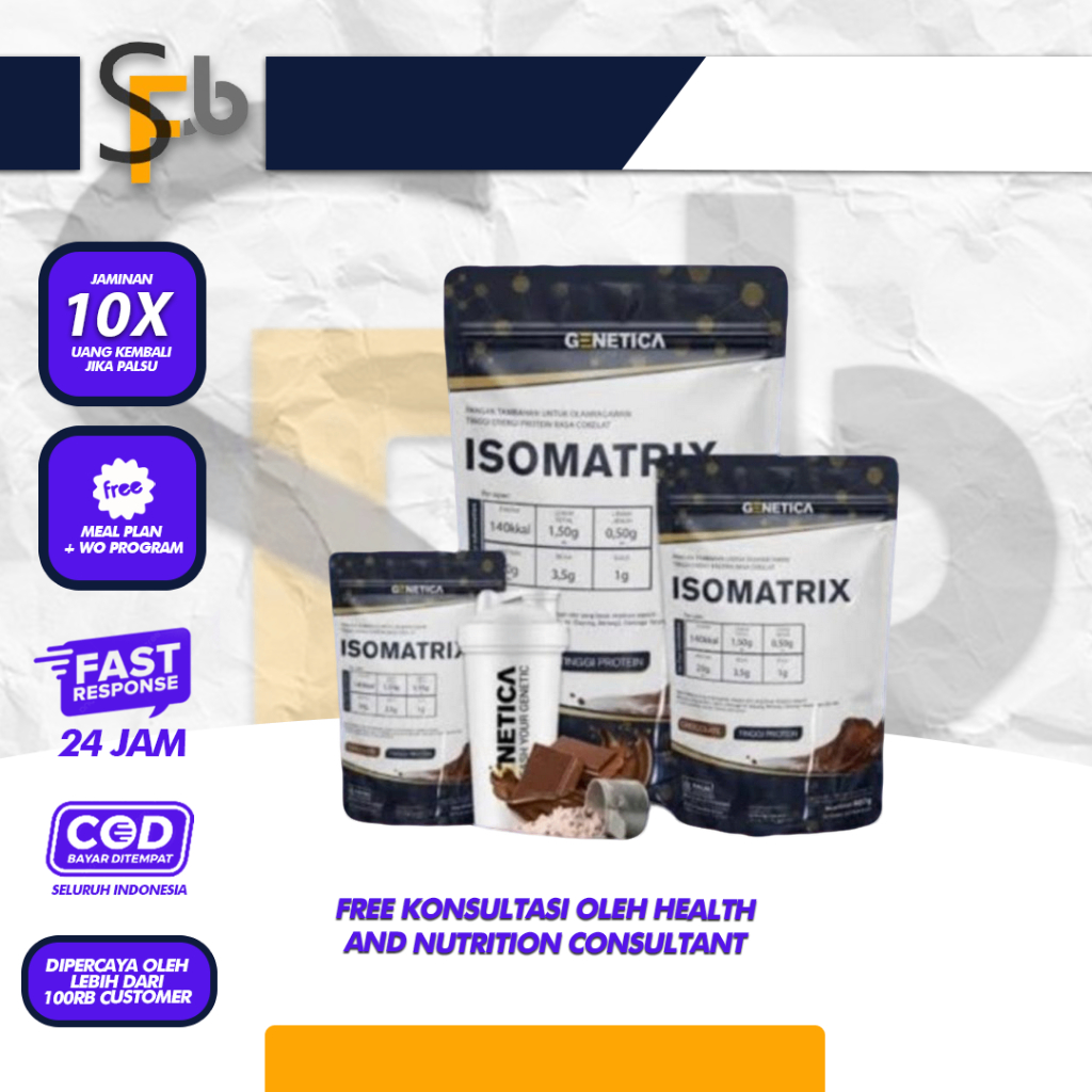 Jual GENETICA Isomatrix 5lbs Whey Protein Isolate Blend | Shopee Indonesia