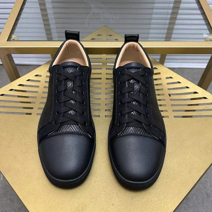 Jual Christian Louboutin New Couple Casual Shoes Unisex Leather Sports Shoes Breathable Board Shoes Shopee Indonesia