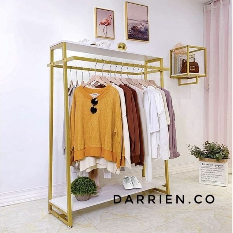 Jual Rak Display Baju | Gantungan Baju Besi Modern | Lemari Showcase ...