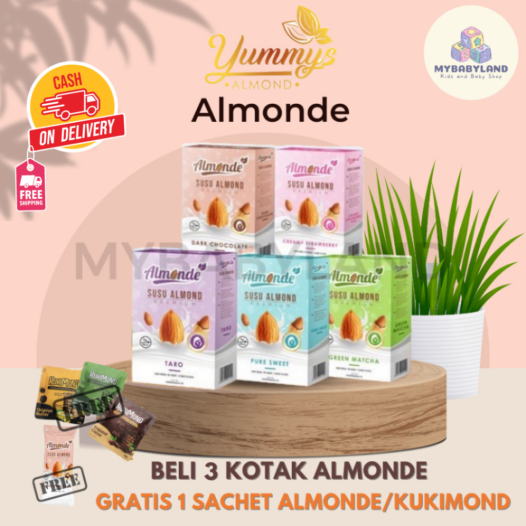 Jual ALMONDE PREMIUM ALMOND Susu Almond Milk Yummys | Asi Booster ...
