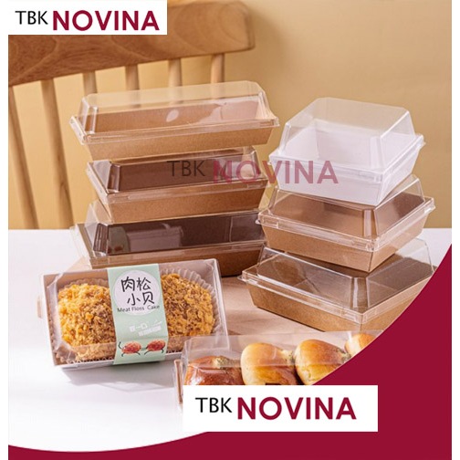 Jual [10set] TRAY KUE / PAPER TRAY + TUTUP MIKA / CAKE BOX / KOTAK KUE ...