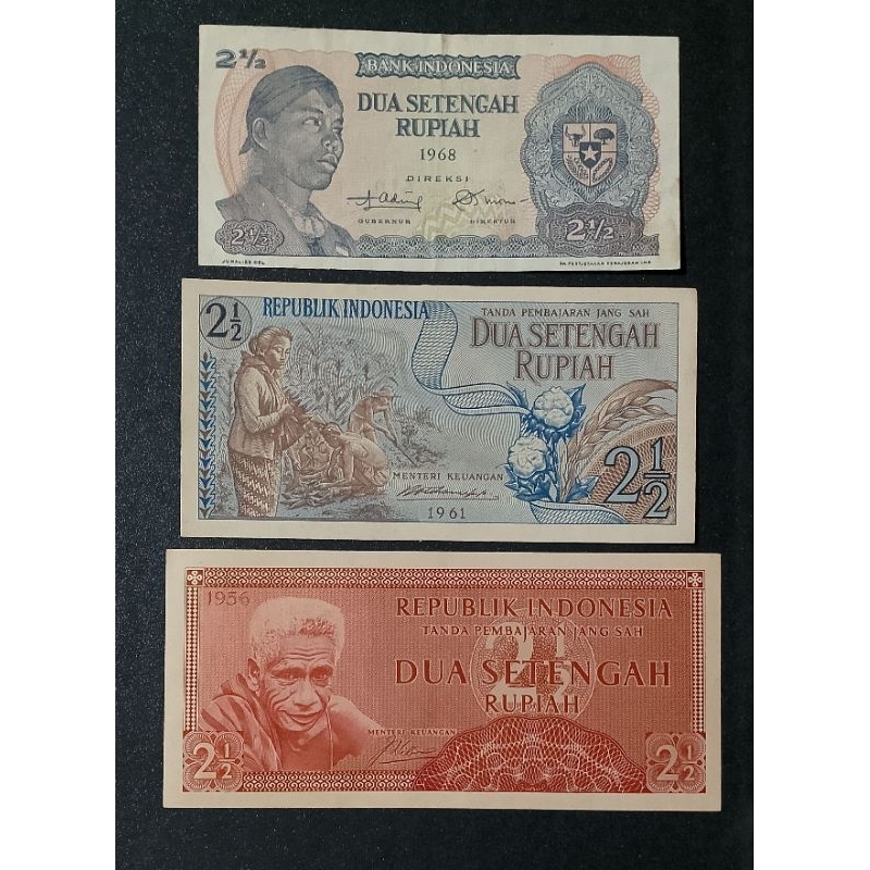 Jual uang kuno 2½ rupiah beda generasi ASLI | Shopee Indonesia