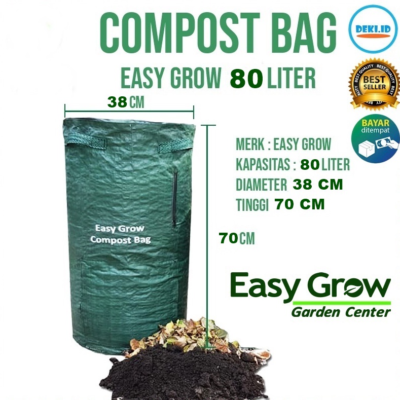 Jual Terbagus Compost Bag 8 Liter Easy Grow Tas Kompos Tempat Membuat ...