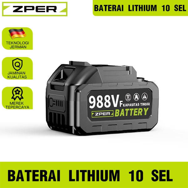 Jual ZPER Kualitas tinggi Baterai lithium 10 sel berkapasitas besar ...