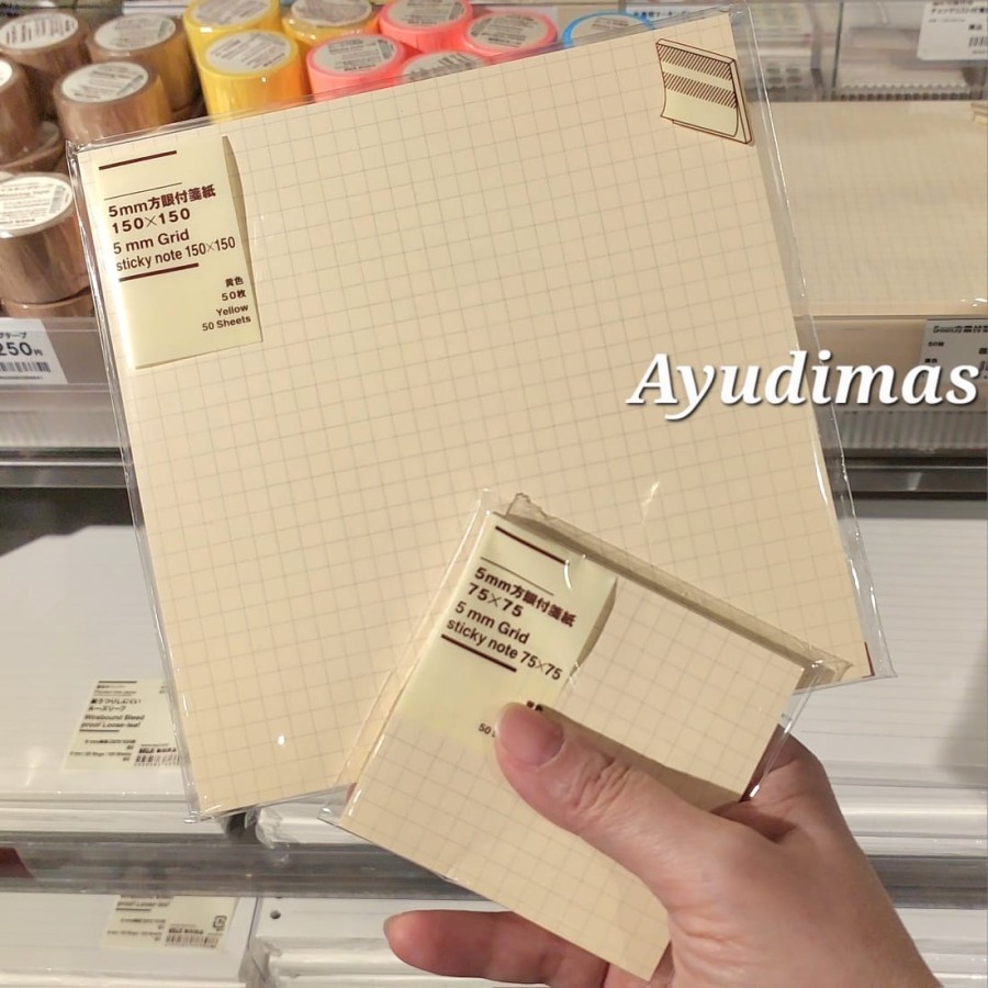 Jual Muji 5mm grid square sticky notes | Shopee Indonesia