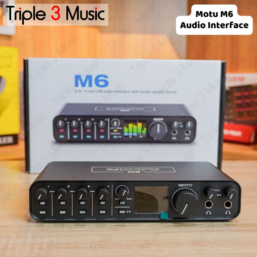 Jual MOTU M6 Audio Interface 6 in 4 out ESS Sabre32 Ultra DAC | Shopee ...