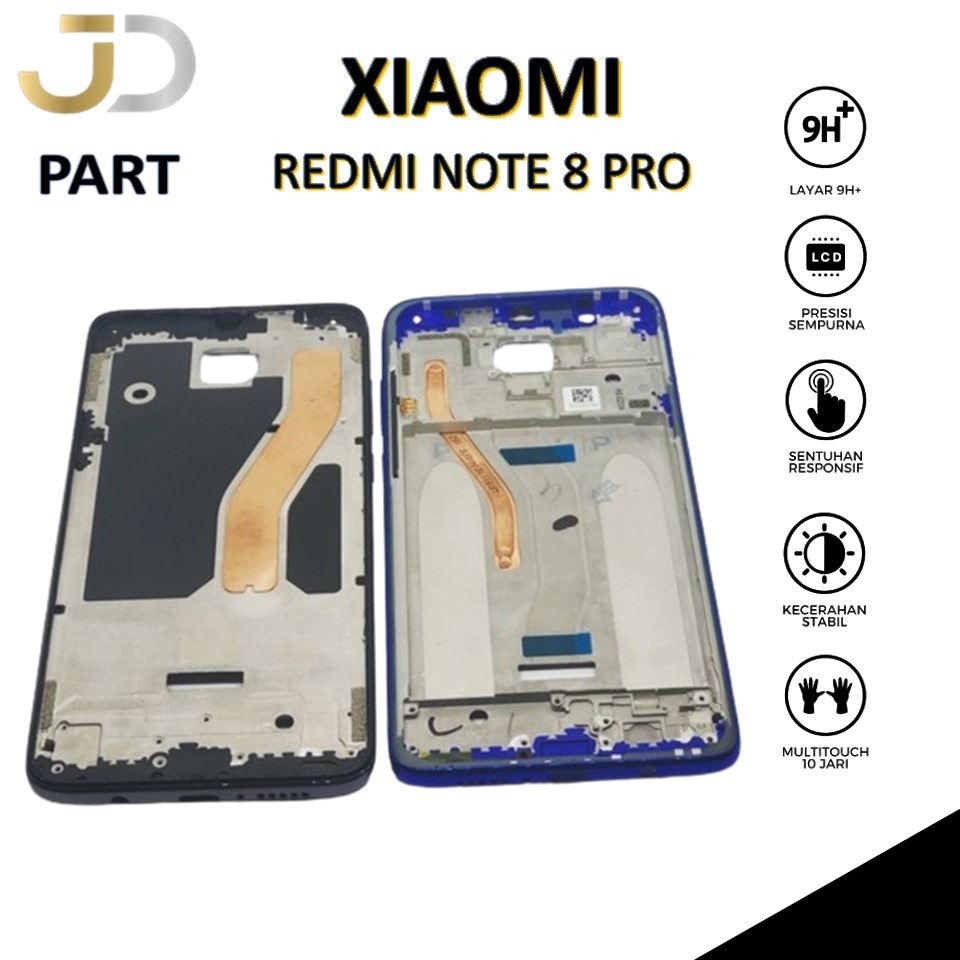 Jual FRAME XIAOMI REDMI NOTE 8 PRO DUAL SIM / FRAME BEZZEL TULANG ...