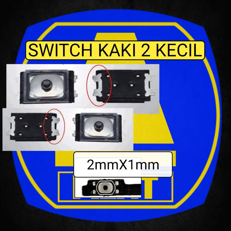 Jual SWITCH ON OFF VOLUME KECIL KAKI 2 UNIVERSAL 2x1mm | Shopee Indonesia