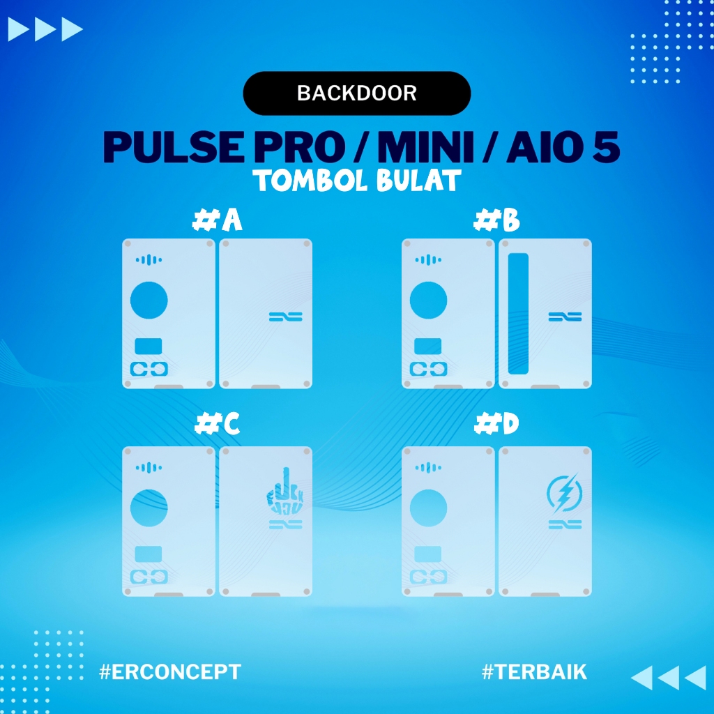 Jual Panel Backdoor Pulse Pro / Mini / Aio 5 Clear & Motif | Shopee ...