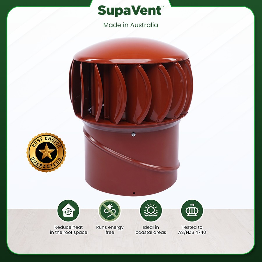 Jual Turbin Ventilator Rumah SupaVent | Manor Red | Wind Driven Roof ...
