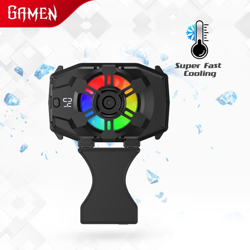 Jual GAMEN Fan Cooler Hp Khusus Live Streaming Lebih Stabil LED