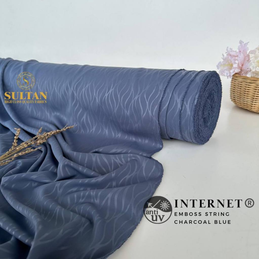 Jual KAIN INTERNET ANTI UV SULTAN EMBOSS STRING 50 CM | Shopee Indonesia