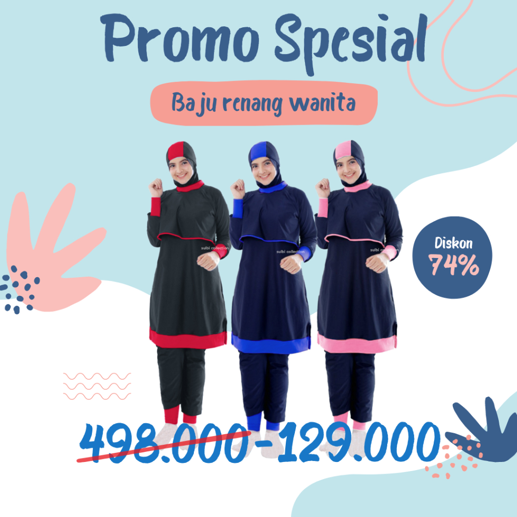 Jual SULBI - Baju Renang Muslimah Baju Renang Premium Wanita Dewasa ...