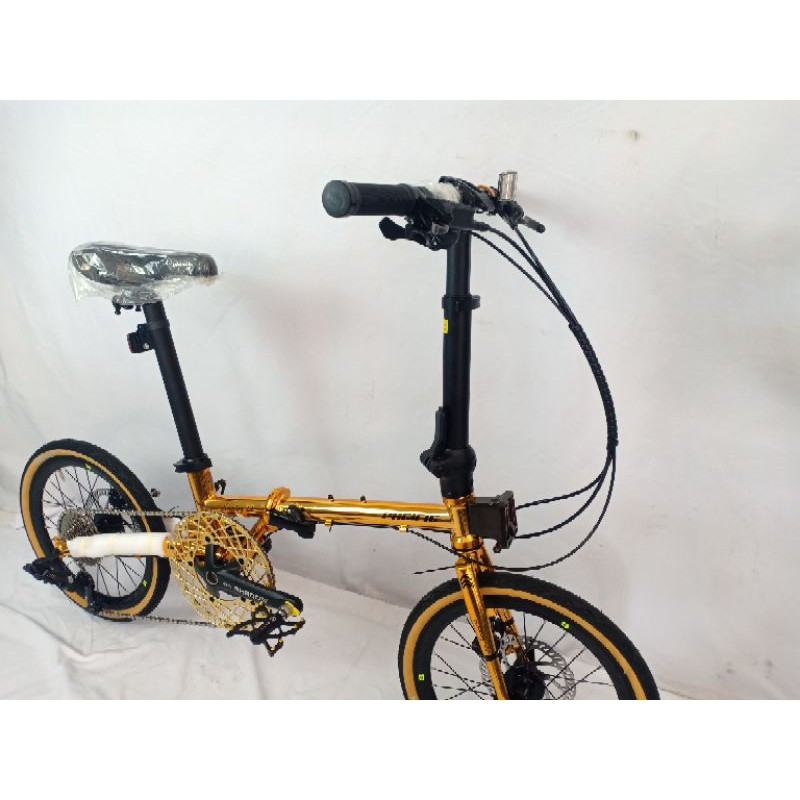 Jual SEPEDA LIPAT PACIFIC 20 INCH ANALOG 2.2 EMAS GOLD KILAP KEREN ...