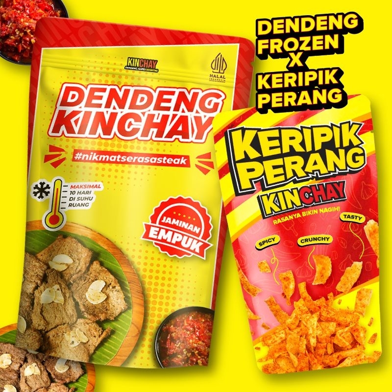 Jual KINCHAY HEMAT (Dendeng frozen +Keripik Perang) | Shopee Indonesia