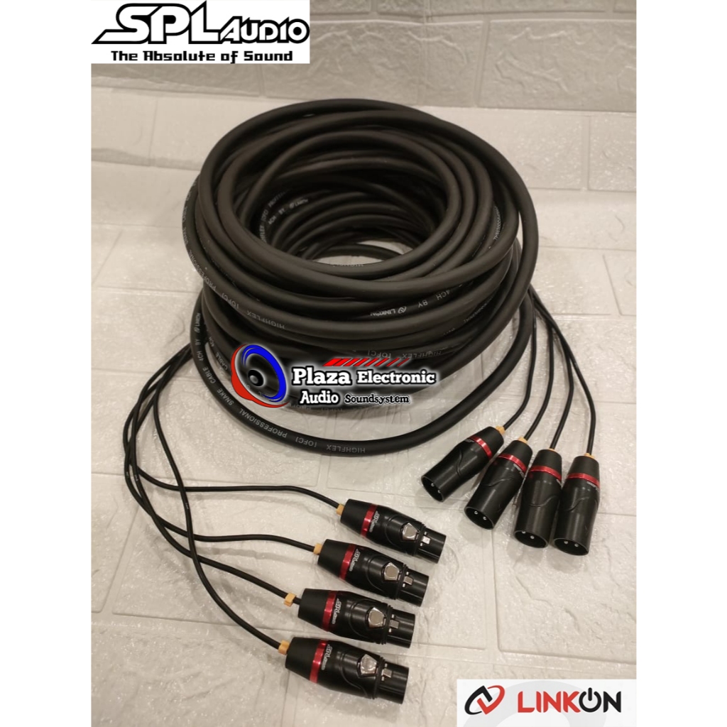 Jual Kabel Snake Isi 4 Channel Lengkap + Konektor SPL Audio Male To ...