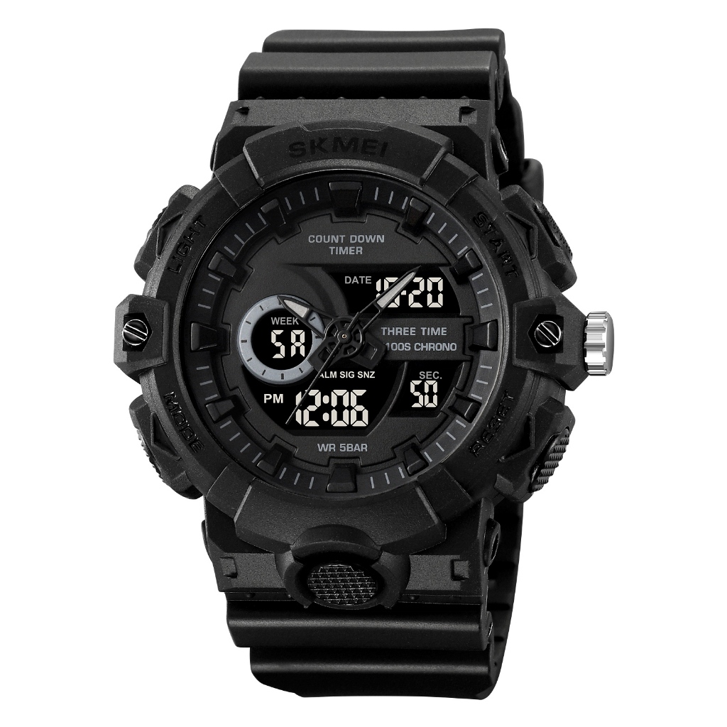SKMEI 2225 Jam Tangan Pria Digital Analog Sport Watch Anti Air Bar MGOS