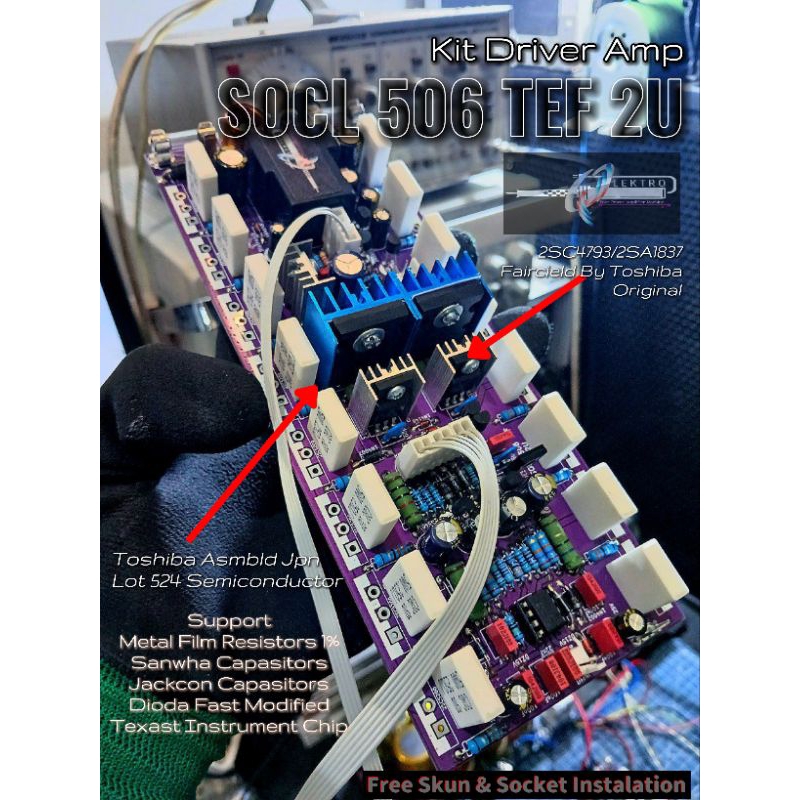 Jual Kit Driver Amp SOCL 506 TEF 2U / 20cm | socl 506 TEF | Shopee