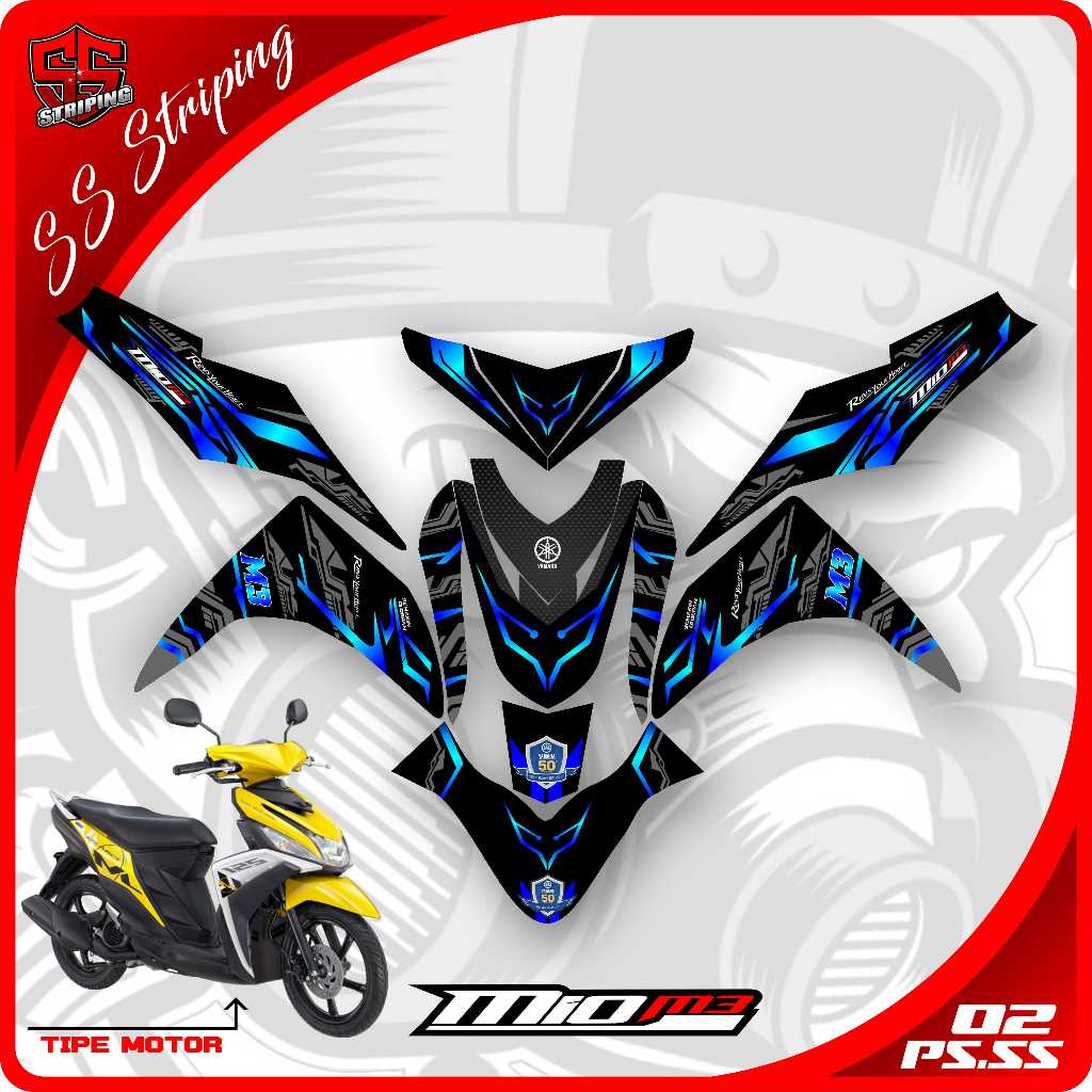 Jual DECAL MIO M3/Z 125 FULLBODY - STIKER MIO M3/Z 125 PREMIUM PS.02 ...
