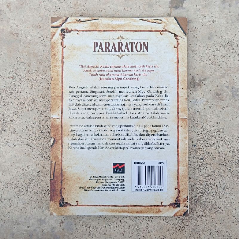 Jual Buku PARARATON (Kitab Para Datu atau Kisah Ken Angrok) - Narasi ...