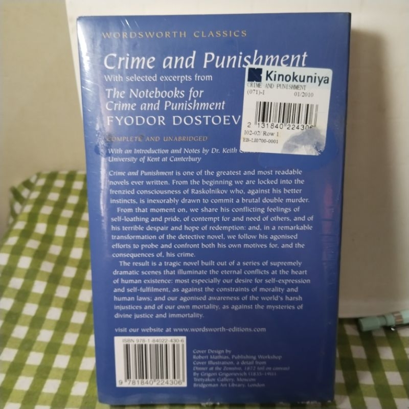 Jual Novel import Wordsworth Classics CRIME AND PUNISHMENT by Fyodor ...