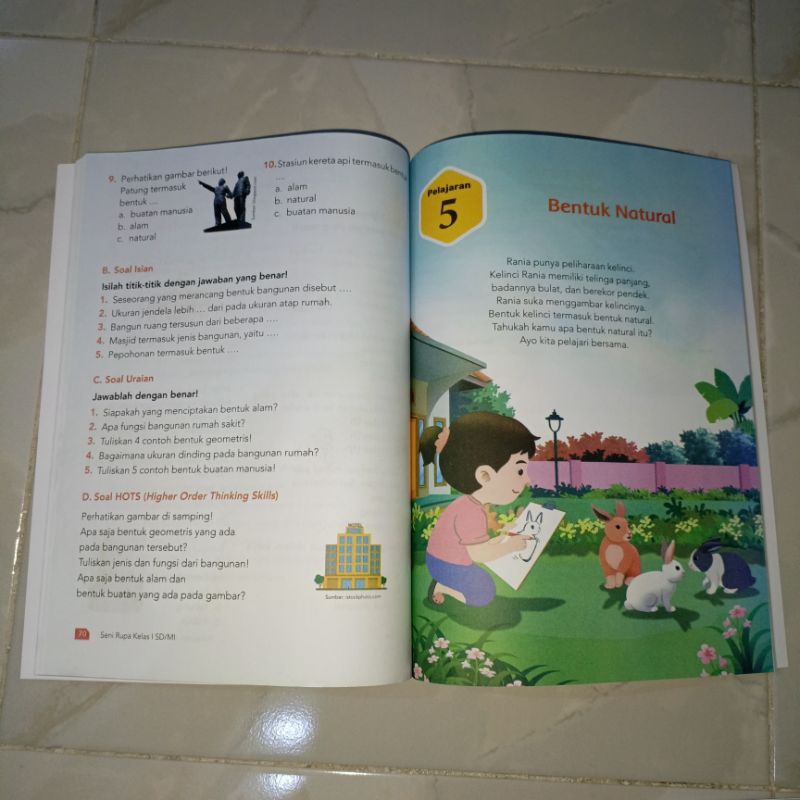Jual Buku Pendidikan Seni Rupa Kelas 1 I SD MI Penerbit Yudhistira ...