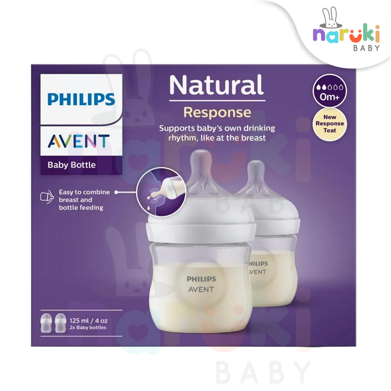 Philips Avent Bottle Natural Response 125mL 260mL Botol Susu Wideneck Versi 