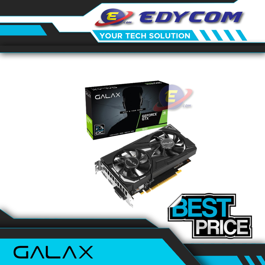 Jual GALAX GeForce GTX 1650 EX PLUS (1-Click OC) 4GB GDDR6 Dual Fan ...